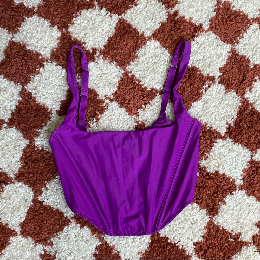 Urban Outfitters vibrant purple corset top
